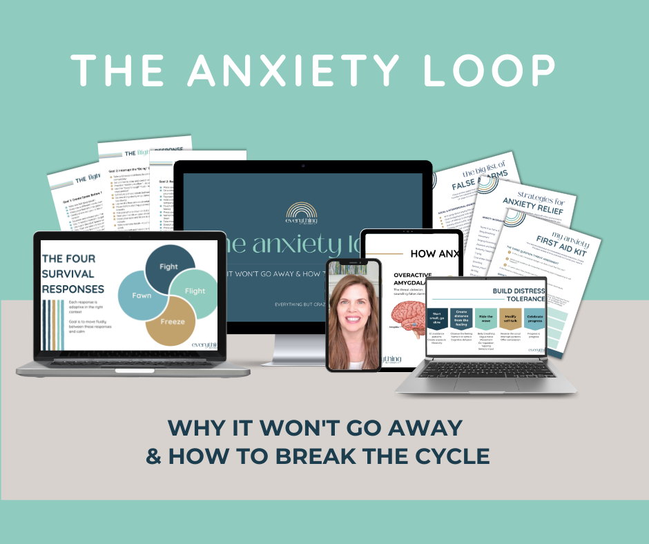 Cream Pink Minimalist Business Webinar Mock Up Facebook Post (1) Anxiety Loop
